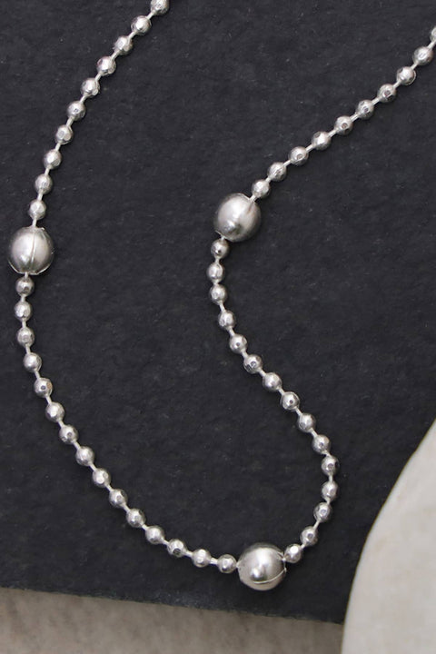 Silver Plated 1mm Bead Chain - SP