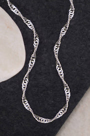 Silver Plated 2mm Singapore Chain - SP