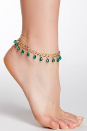 Austrian Crystal Charm Anklet - GF