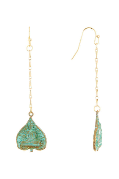 Natural Verdigris Patina Enlightenment Earrings - BR