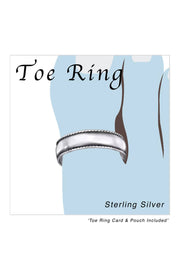 Sterling Silver Band Adjustable Toe Ring - SS