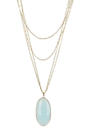 Amazonite Multi Strand Drape Necklace - GF