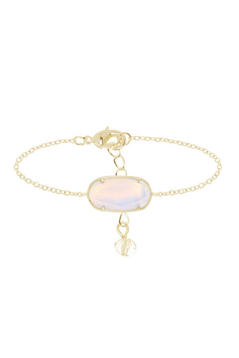 Moonstone Crystal Link Bracelet - GF