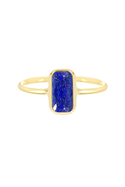 Lapis Petite Rectangle Ring - GF