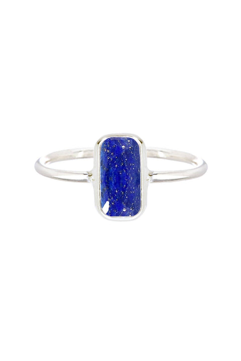 Lapis Rectangle Petite Ring - SF