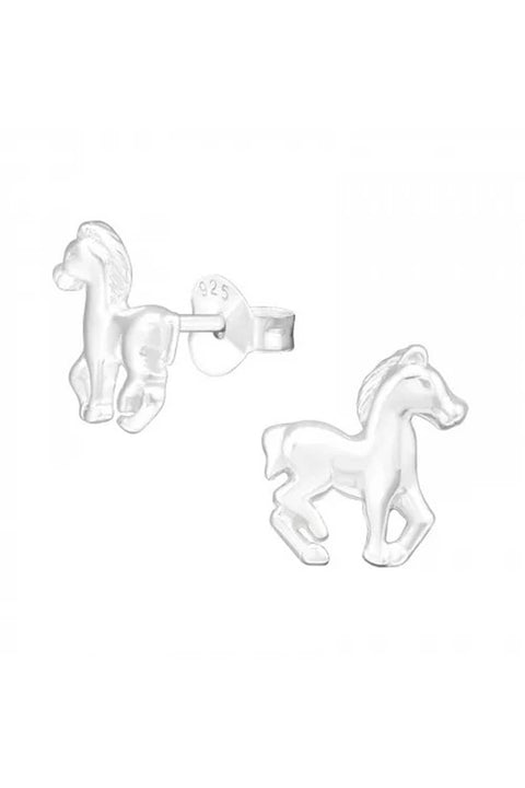 Sterling Silver Horse Ear Studs - SS