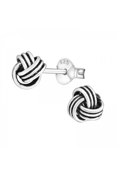 Sterling Silver Knot Ear Studs - SS