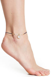 Moonstone Crystal & Crystal Anklet - GF