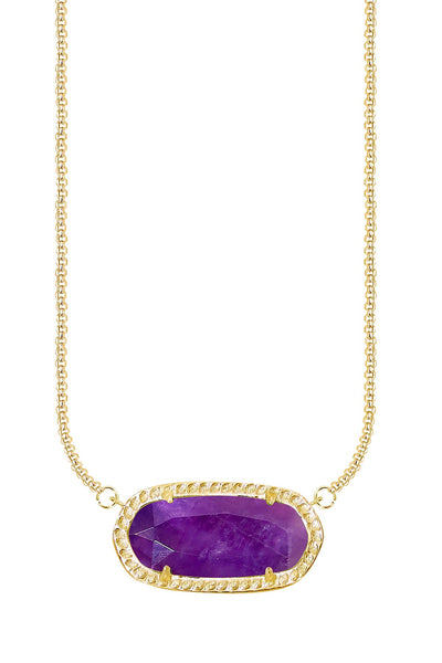 Amethyst Pendant Necklace - GF