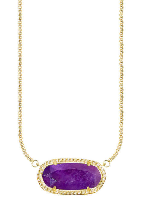 Amethyst Pendant Necklace - GF