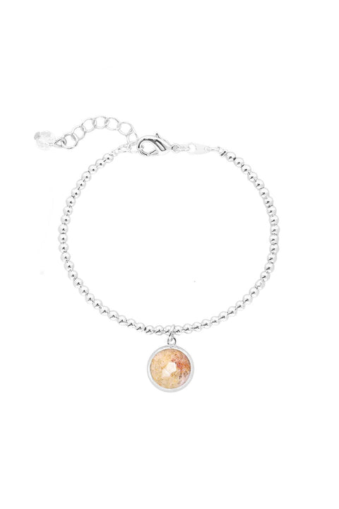 Lily Fossil Beaded Charm Bracelet - SF