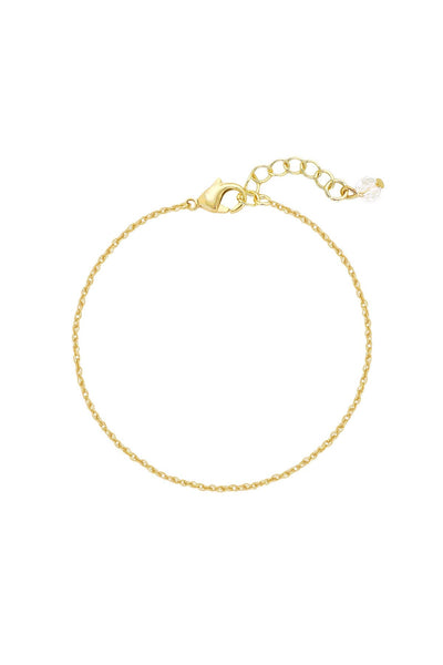 14k Gold Plated 1.2mm Singapore Chain Bracelet - GP