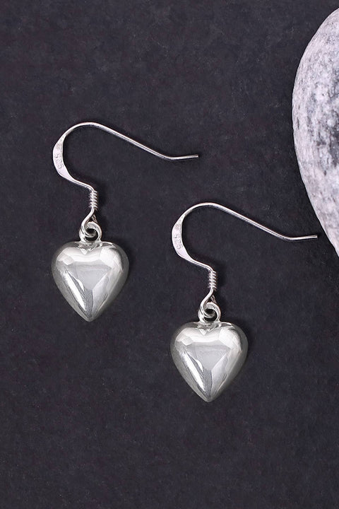 Polished Heart Earrings - SF