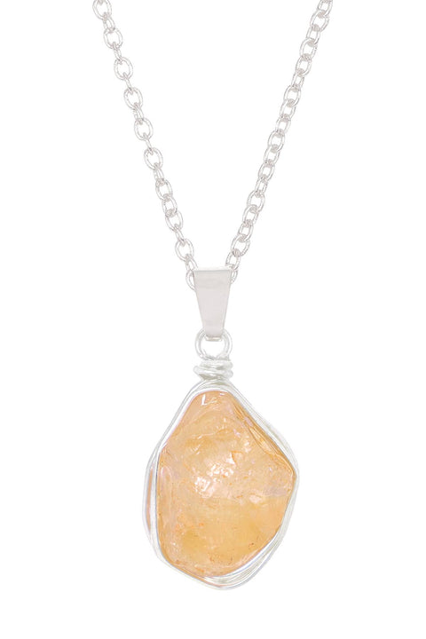 Citrine Pendant Necklace - SF