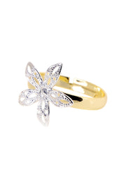 Two Tone Flower Ring - GF