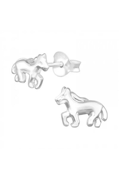 Sterling Silver Horse Ear Studs - SS