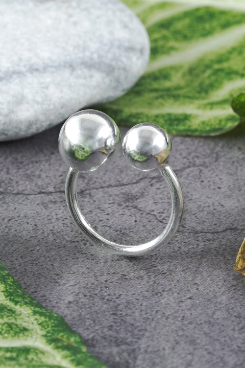 Eternity Ball Ring In Silver - SF