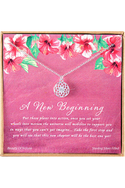 'A New Beginning' Boxed Charm Necklace - SF