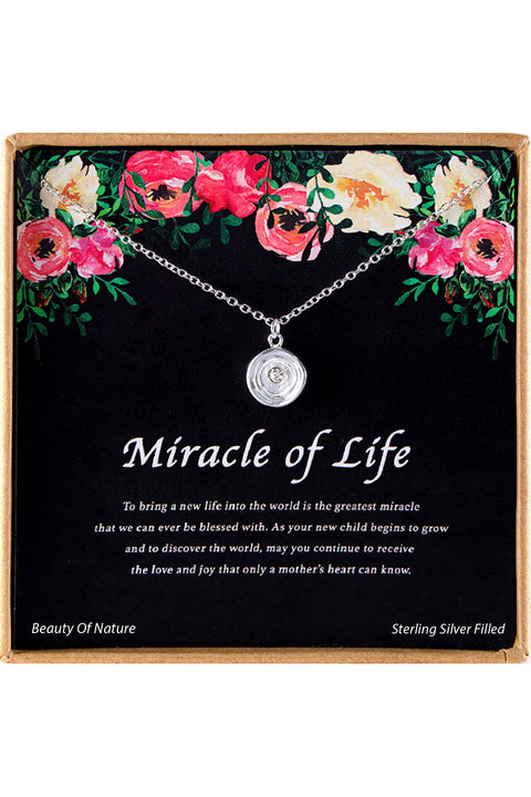 'Miracle Of Life' Boxed Charm Necklace - SF