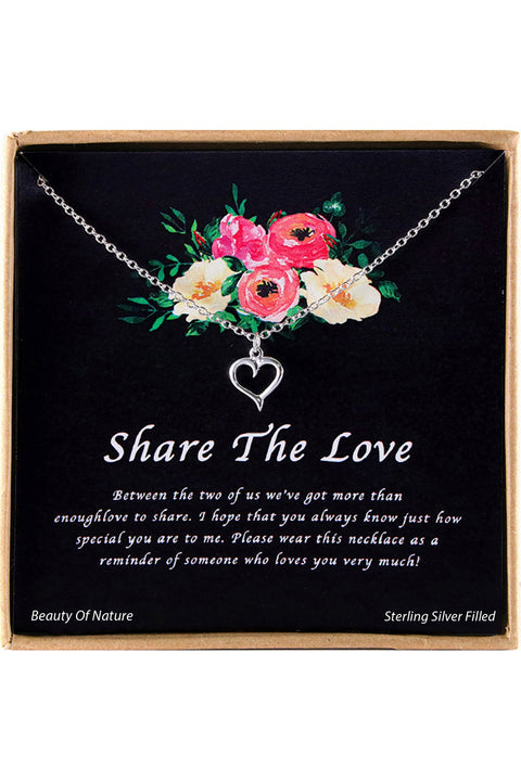 'Share The Love' Boxed Charm Necklace - SF