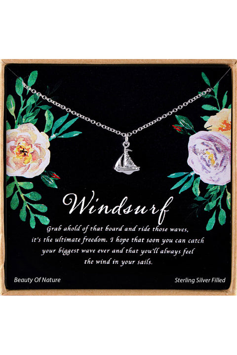 'Windsurf' Boxed Charm Necklace - SF