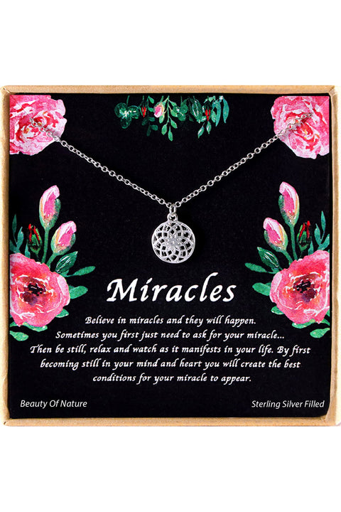 'Miracles' Boxed Charm Necklace - SF