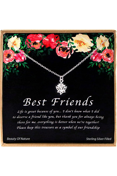 'Best Friends' Boxed Charm Necklace - SF