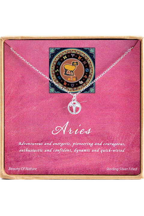 'Zodiac' Boxed Aries Necklace - SF