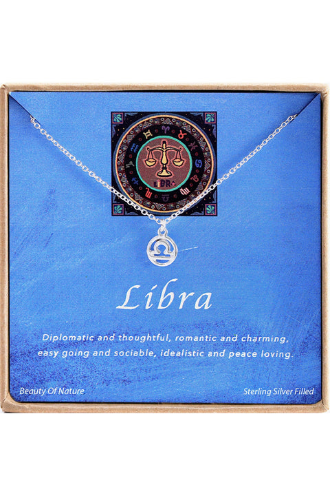 'Zodiac' Boxed Libra Necklace - SF