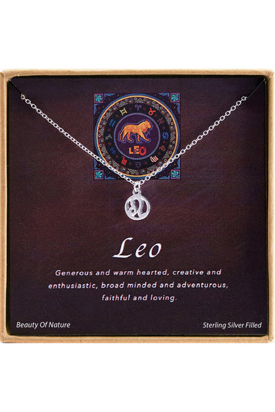 'Zodiac' Boxed Leo Necklace - SF