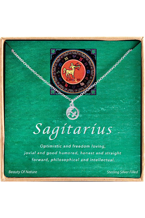 'Zodiac' Boxed Sagitarius Necklace - SF