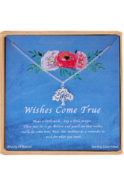 'Wishes Come True' Boxed Charm Necklace - SF