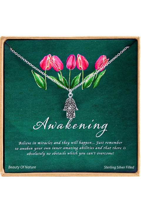 'Awakening' Boxed Charm Necklace - SF