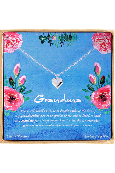 'Grandma' Boxed Charm Necklace - SF