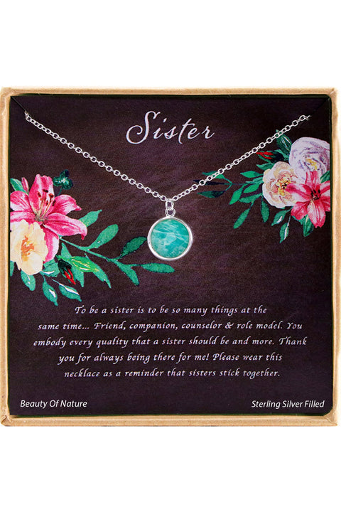 'Sister' Boxed Charm Necklace - SF