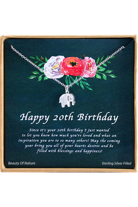 'Happy Birthday' Boxed Charm Necklace - SF