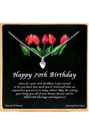 'Happy Birthday' Boxed Charm Necklace - SF