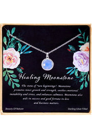 'Healing Gemstone' Boxed Charm Necklace - SF