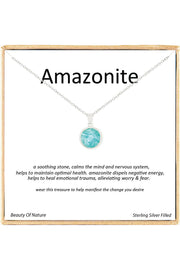 'Gemstone' Boxed Charm Necklace - SF