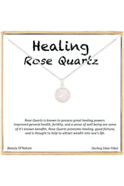 'Healing Gemstone' Boxed Charm Necklace - SF