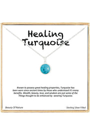 'Healing Gemstone' Boxed Charm Necklace - SF