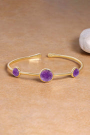 Amethyst Cuff Bracelet - GF