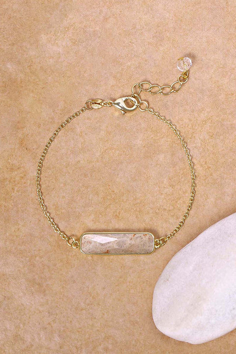 Lily Fossil Bar Bracelet - GF