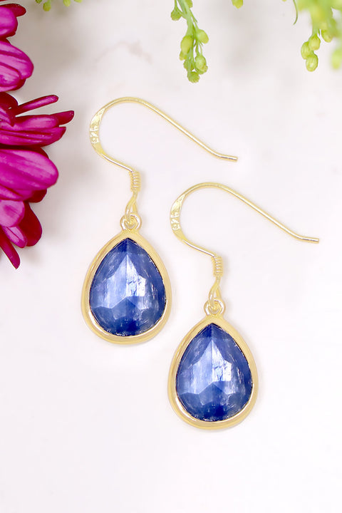 Kyanite Teardrop Earrings - GF