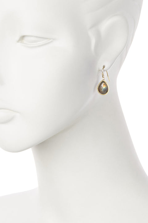 Labradorite Teardrop Earrings - GF