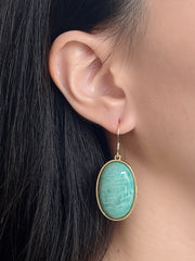 Amazonite Statement Earrings - GF