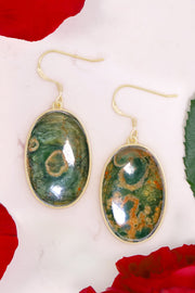 Rhyolite Jasper Statement Earrings - GF