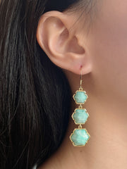 Amazonite Drop Earrings - GF