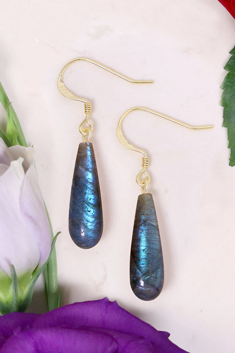 Labradorite Drop Earrings - VM