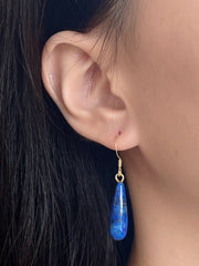 14k Vermeil & Lapis Drop Earrings - VM